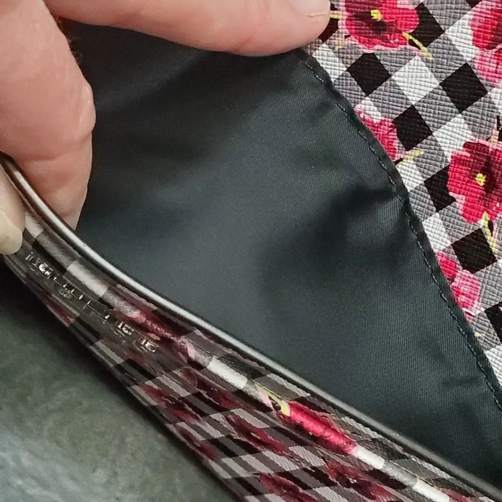 Guess black and pink large wristlet